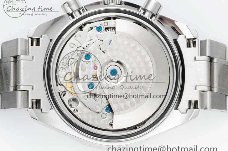 0405 UrbanChic Speedmaster Racing Master SS HKF Best Edition Blue Black Dial on SS Bracelet A 7808